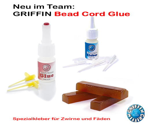 Neu im Team, Griffin Bead Cord Glue, 3 Kleber, Spezialkleber f�r Zwirne und F�den